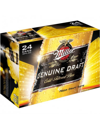 Miller Genuine Draft - 24 Bottles