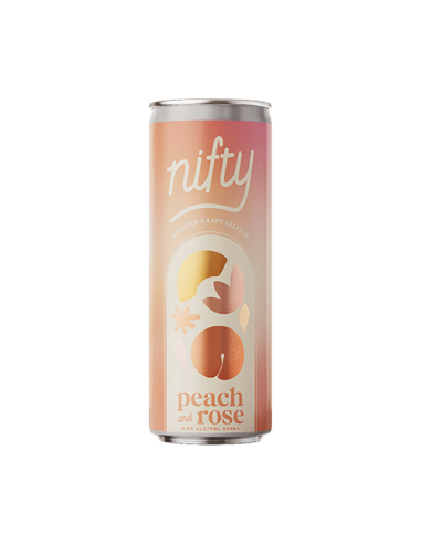 Nifty Peach and Rose Vodka Seltzer