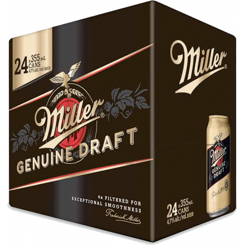 Miller Genuine Draft - 24 Cans